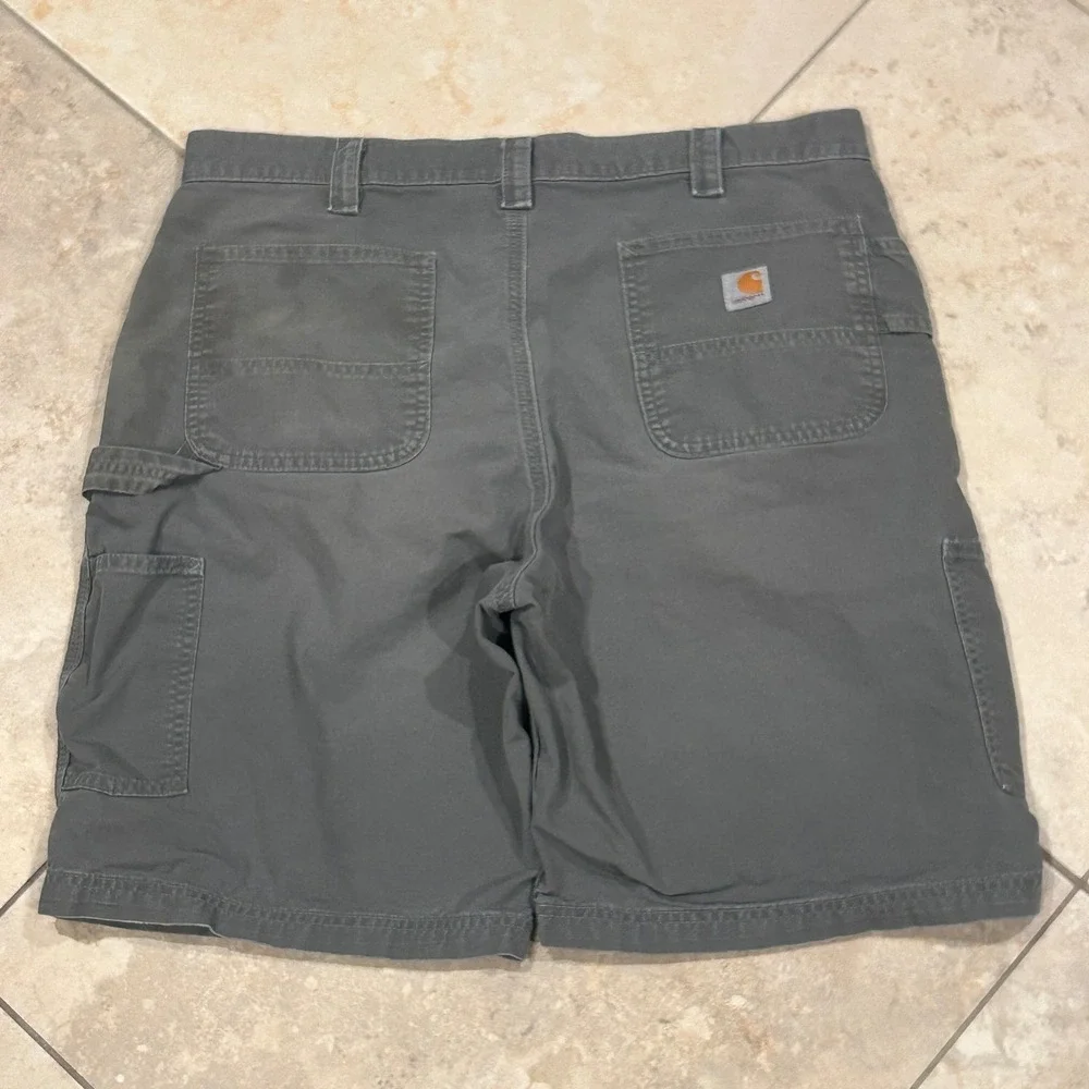 Carhartt Regular Fatigue Cotton Shorts Men 38x10.5 Fatigue Green Cotton Workwear